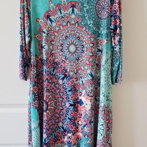 Pink Coconut Paisley Print Dress